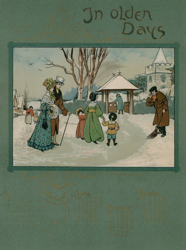 تقويم عام 1905 مع آية ألفريد أوستن (طباعة حجرية ملونة) بواسطة مدرسة اللغة الإنجليزية
