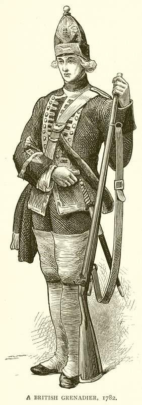 غرينادير البريطانية ، 1782 بواسطة مدرسة اللغة الإنجليزية