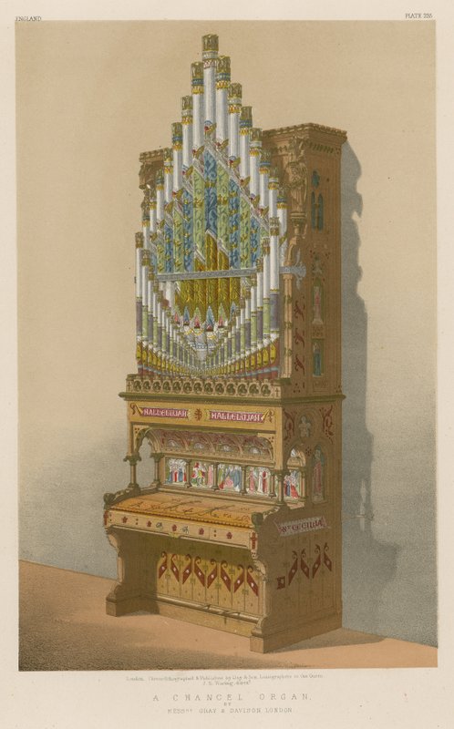 A Chancel Organ من تأليف السادة جراي وديفيسون ، لندن بواسطة مدرسة اللغة الإنجليزية