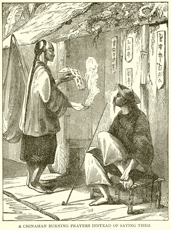 صلاة Chinaman تحترق بدلاً من حفظها بواسطة مدرسة اللغة الإنجليزية