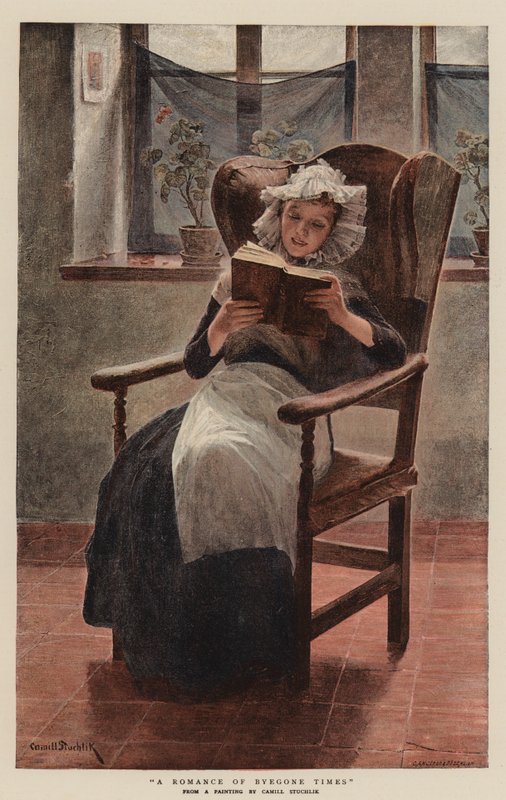 A Romance of Byegone Times (chromolitho) بواسطة مدرسة اللغة الإنجليزية