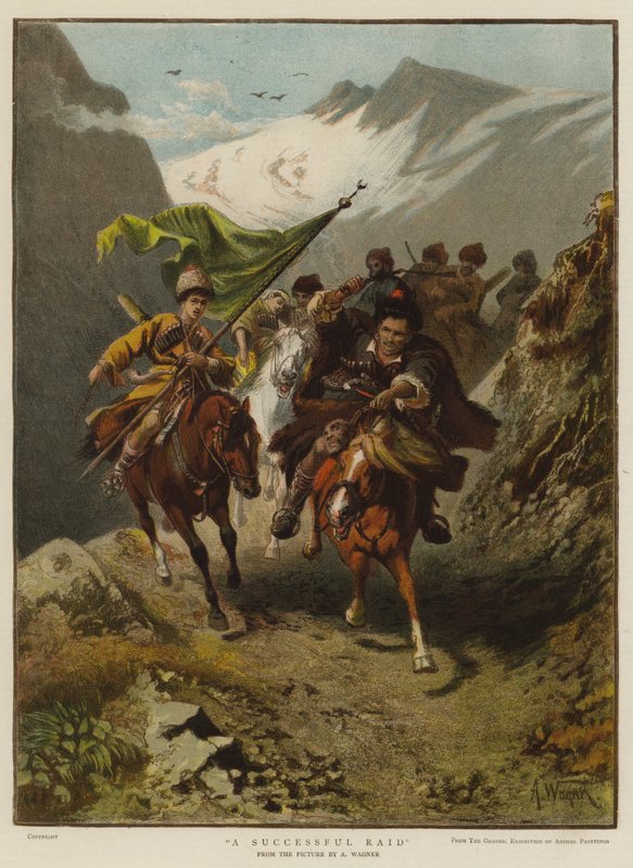 A Successful Raid (colour litho) بواسطة مدرسة اللغة الإنجليزية