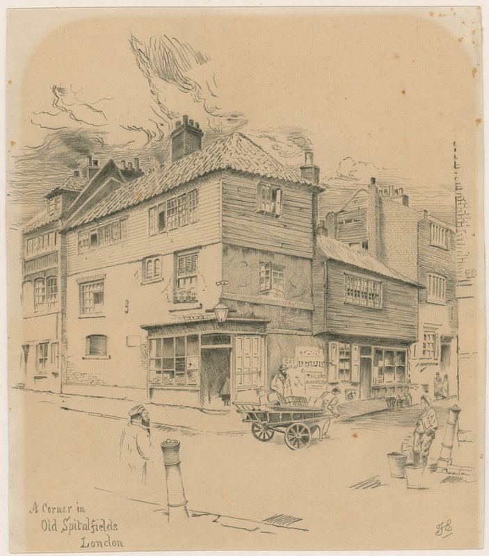 زاوية في Old Spitalfields ، لندن بواسطة مدرسة اللغة الإنجليزية