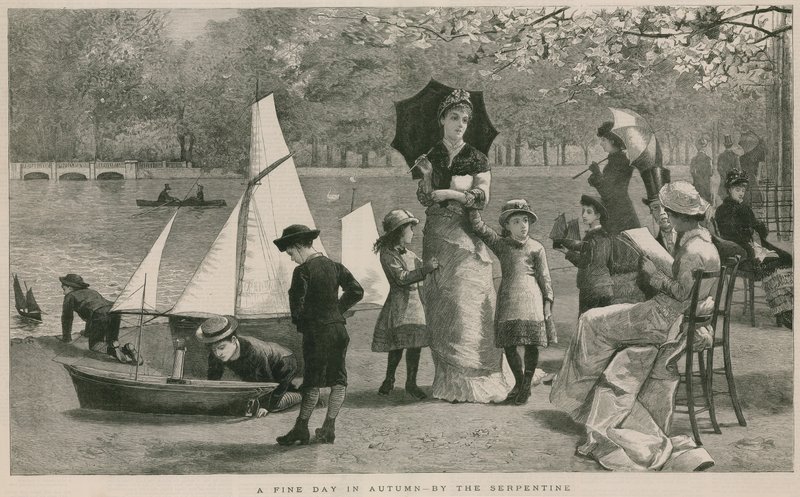 يوم جيد في الخريف بجوار Serpentine ، Hyde Park ، لندن بواسطة مدرسة اللغة الإنجليزية