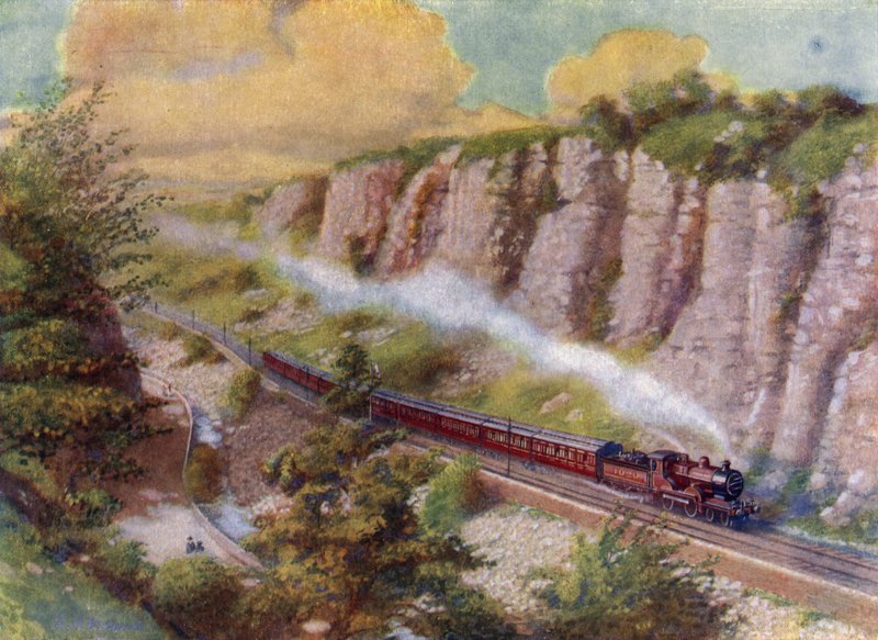 A long passenger train (litho) بواسطة مدرسة اللغة الإنجليزية