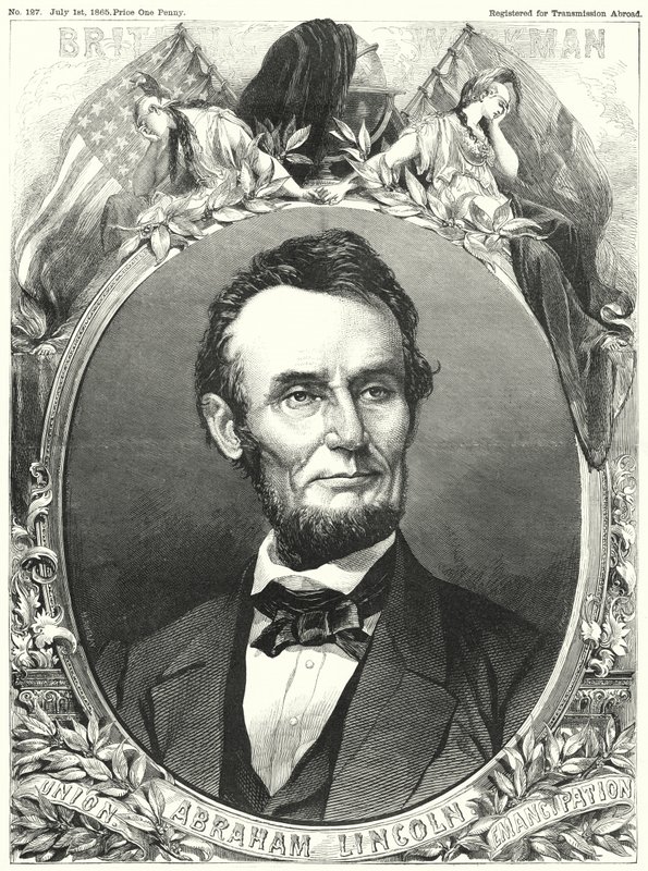 Abraham Lincoln (engraving) بواسطة مدرسة اللغة الإنجليزية
