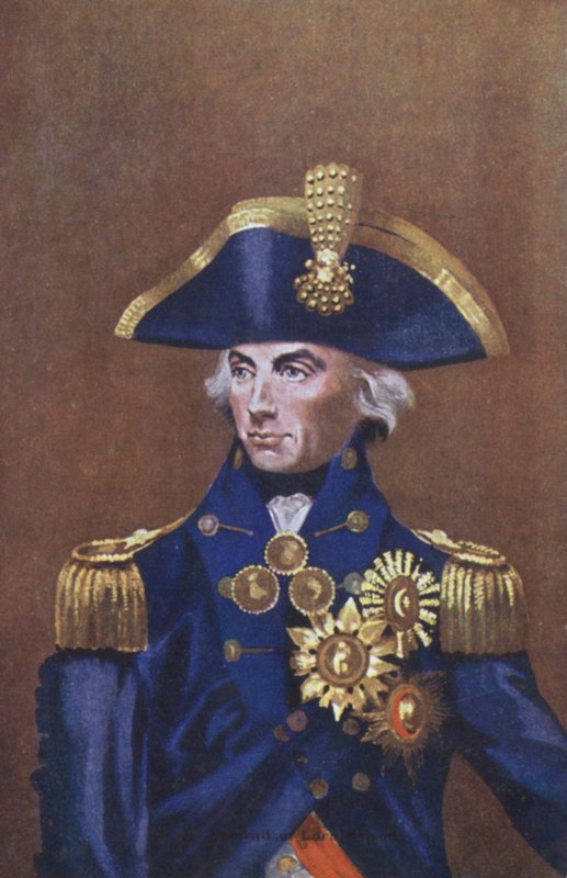 Admiral Lord Nelson, portrait (colour litho) بواسطة مدرسة اللغة الإنجليزية