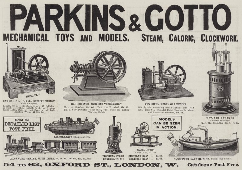 Advertisement, Parkins and Gotto (engraving) بواسطة مدرسة اللغة الإنجليزية
