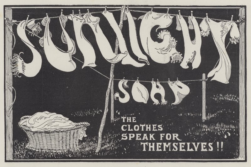 Advertisement, Sunlight Soap (engraving) بواسطة مدرسة اللغة الإنجليزية