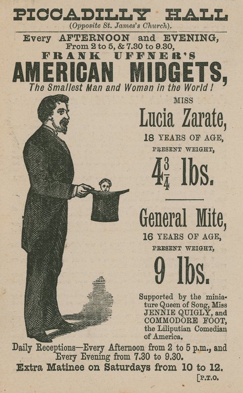 إعلان لـ Frank Uffners American Midgets بواسطة مدرسة اللغة الإنجليزية