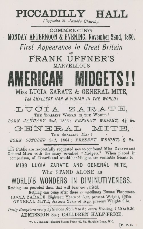 إعلان لـ Frank Uffners American Midgets بواسطة مدرسة اللغة الإنجليزية
