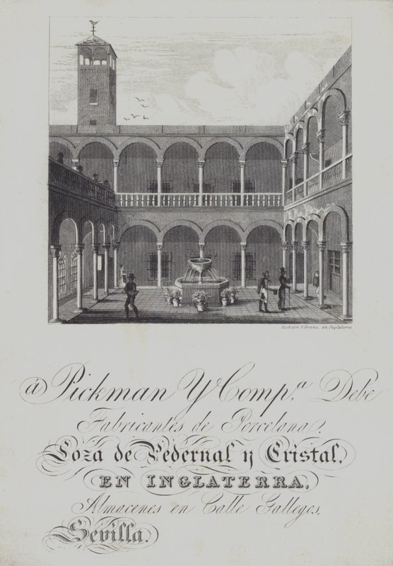 Advertisement for Pickman and Co, porcelain manufacturers (litho) بواسطة مدرسة اللغة الإنجليزية