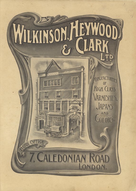 إعلان لشركة Wilkinson، Heywood & Clark Ltd (litho) بواسطة مدرسة اللغة الإنجليزية