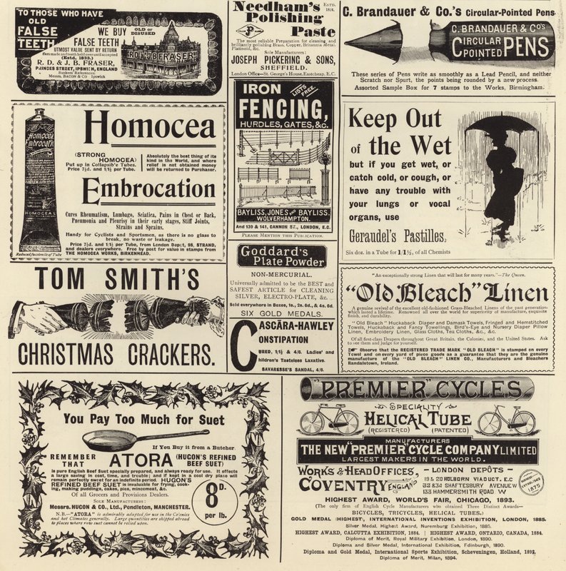 انتشر الإعلان من The Graphic Christmas Number 1897 بواسطة مدرسة اللغة الإنجليزية