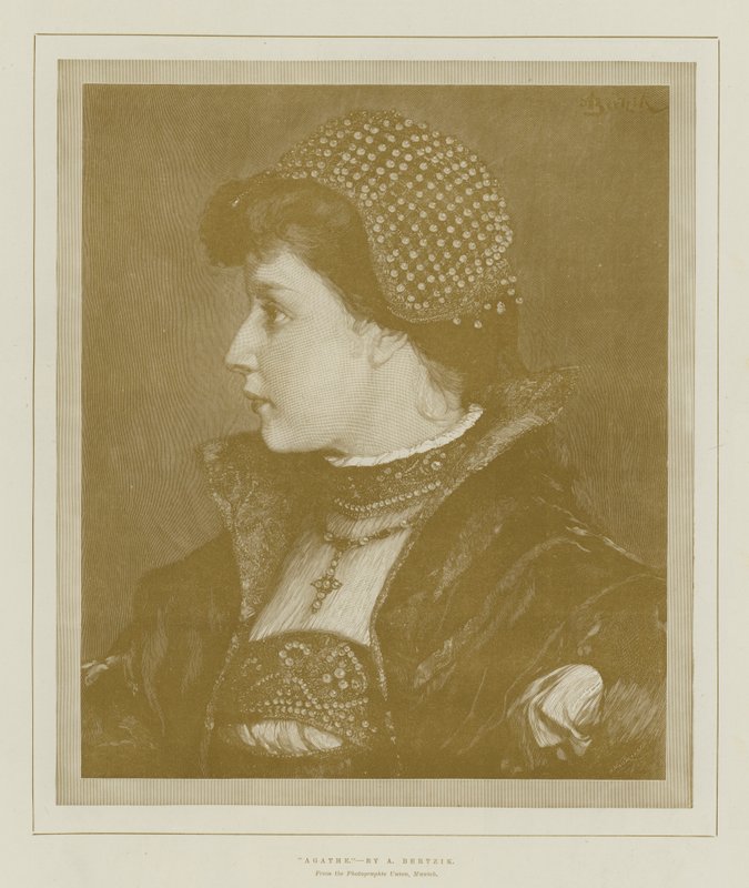 Agathe (engraving) بواسطة مدرسة اللغة الإنجليزية
