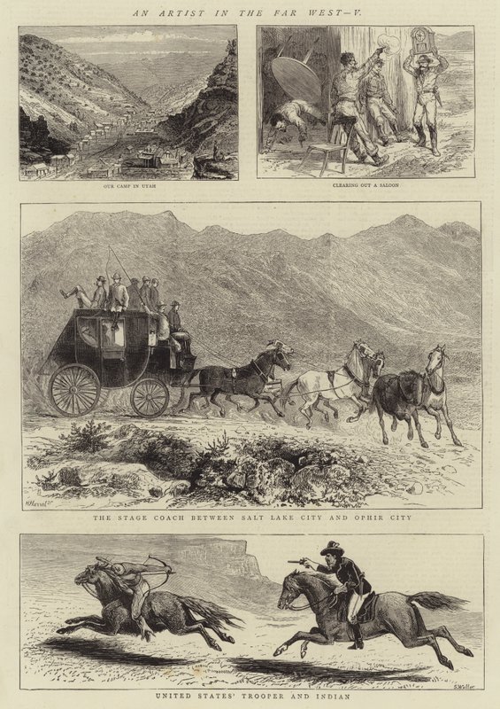 An Artist in the Far West, V (engraving) بواسطة مدرسة اللغة الإنجليزية