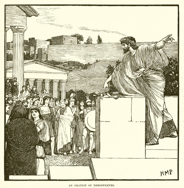 خطبة Demosthenes بواسطة مدرسة اللغة الإنجليزية