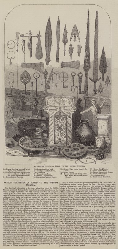 Antiquities recently added to the British Museum (engraving) بواسطة مدرسة اللغة الإنجليزية