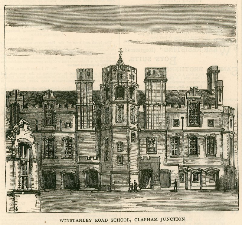 الهندسة المعمارية لمجلس مدرسة لندن: Winstanley Road School ، Clapham Junction ، لندن بواسطة مدرسة اللغة الإنجليزية