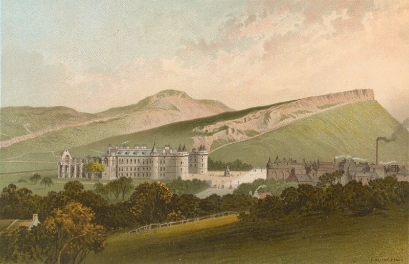 آرثر سيات و Salisbury Crags - إدنبرة بواسطة مدرسة اللغة الإنجليزية