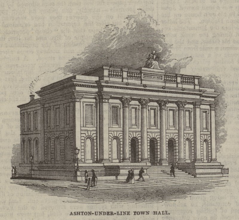 Ashton-under-Line Town Hall بواسطة مدرسة اللغة الإنجليزية