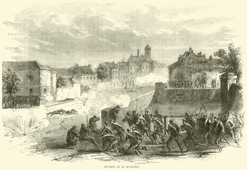 الهجوم على لو بورجيه ، أكتوبر 1870 بواسطة مدرسة اللغة الإنجليزية