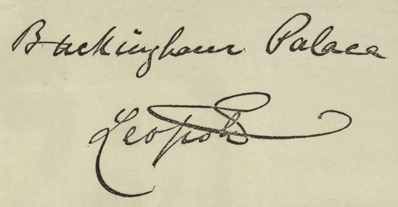 Autograph of the Duke of Albany (engraving) بواسطة مدرسة اللغة الإنجليزية