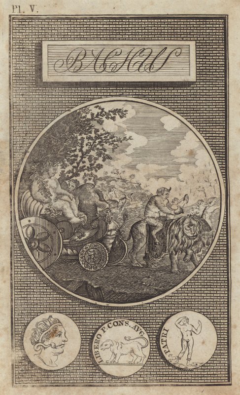 Bacchus, ancient Roman god of wine (engraving) بواسطة مدرسة اللغة الإنجليزية