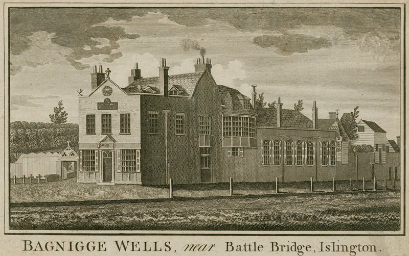 Bagnigge Wells ، بالقرب من Battle Bridge ، Islington ، لندن بواسطة مدرسة اللغة الإنجليزية