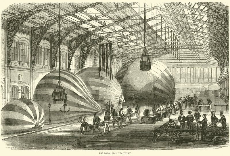 مصنع البالون ، أكتوبر 1870 بواسطة مدرسة اللغة الإنجليزية
