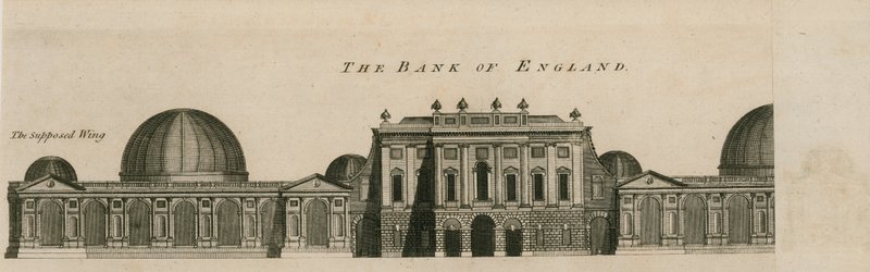 أضاف بنك إنجلترا ، الجناح الغربي السير السير تايلور ، 1783 بواسطة مدرسة اللغة الإنجليزية