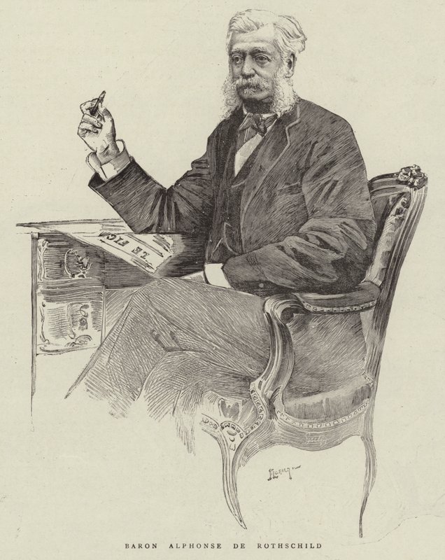 Baron Alphonse de Rothschild (engraving) بواسطة مدرسة اللغة الإنجليزية