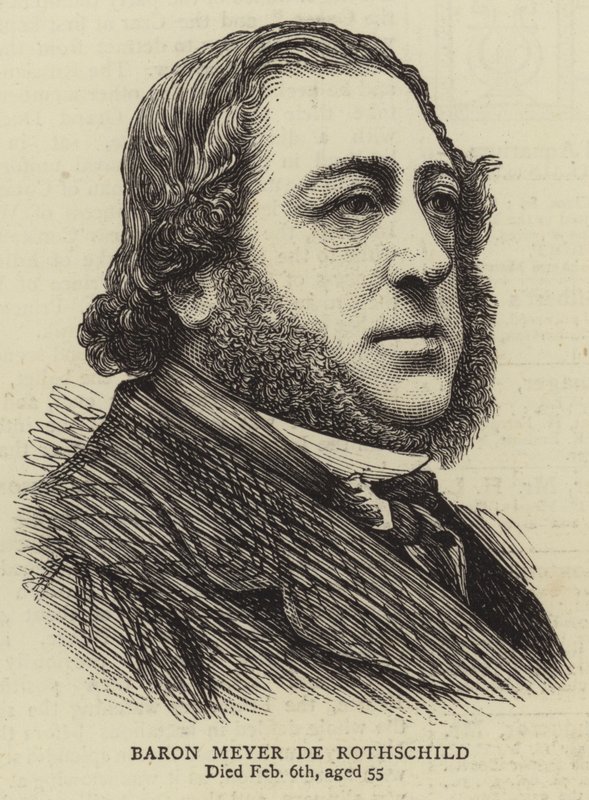 Baron Meyer de Rothschild (engraving) بواسطة مدرسة اللغة الإنجليزية
