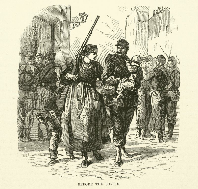 قبل Sortie ، يناير 1871 بواسطة مدرسة اللغة الإنجليزية