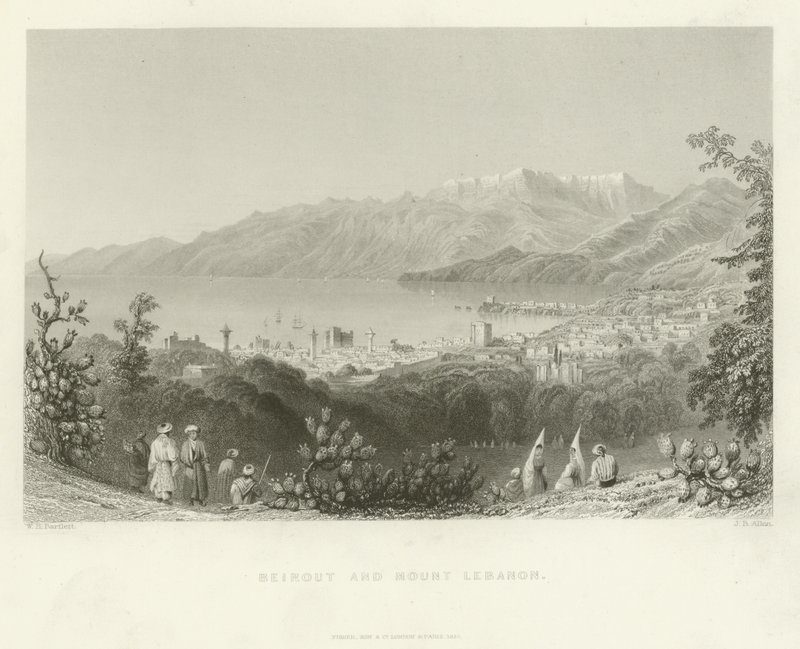 بيروت وجبل لبنان ، 1837 بواسطة مدرسة اللغة الإنجليزية