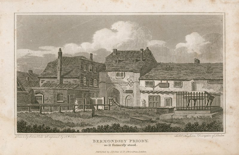 Bermondsey Priory ، كما كان في السابق بواسطة مدرسة اللغة الإنجليزية