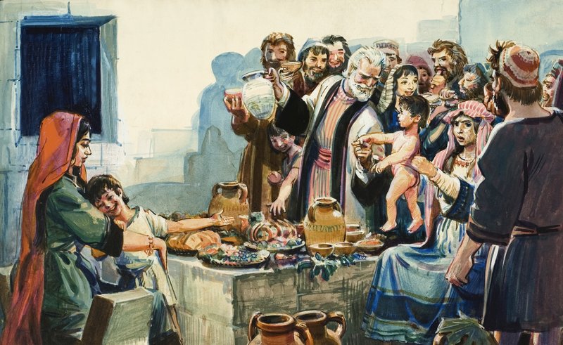 مشهد الكتاب المقدس بواسطة مدرسة اللغة الإنجليزية