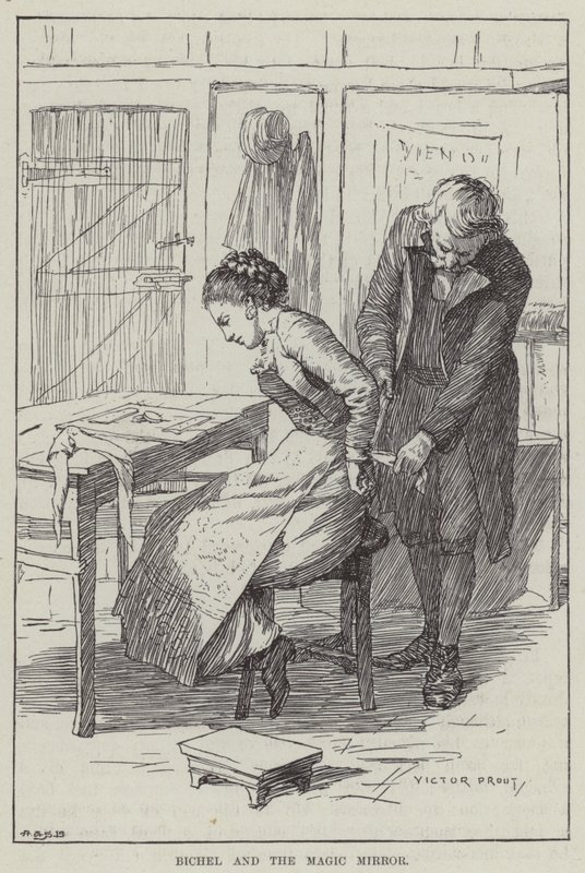 Bichel and the magic mirror (engraving) بواسطة مدرسة اللغة الإنجليزية