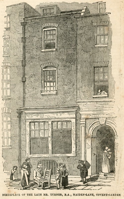 مسقط رأس JMW Turner في Maiden Lane بواسطة مدرسة اللغة الإنجليزية