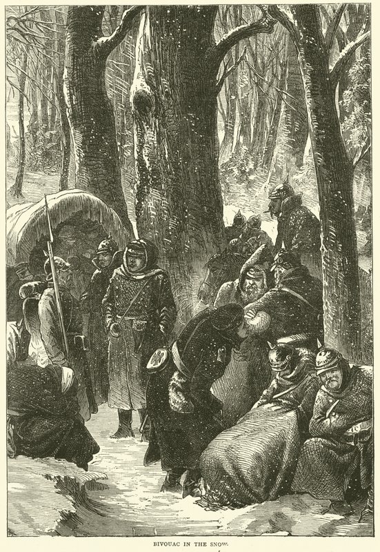 Bivouac في الثلج ، نوفمبر 1870 بواسطة مدرسة اللغة الإنجليزية