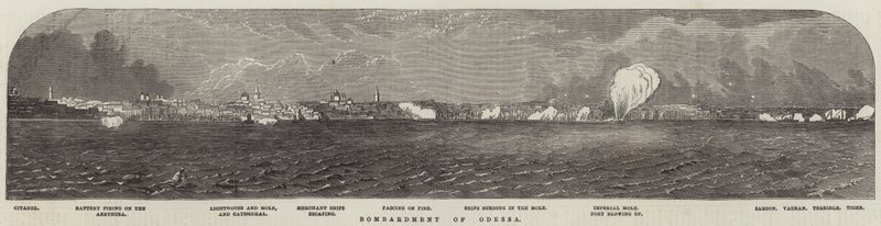 Bombardment of Odessa (engraving) بواسطة مدرسة اللغة الإنجليزية