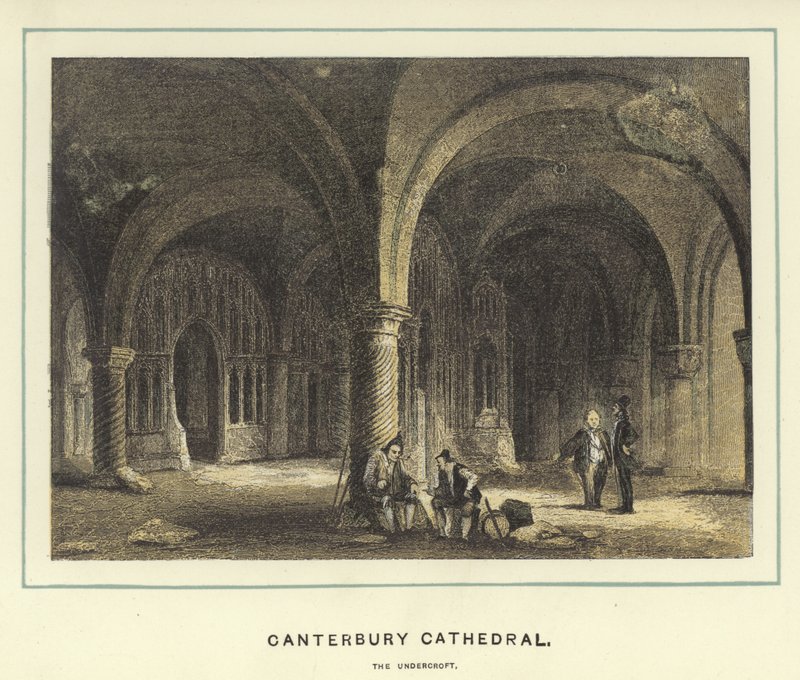 كاتدرائية كانتربري ، undercroft بواسطة مدرسة اللغة الإنجليزية