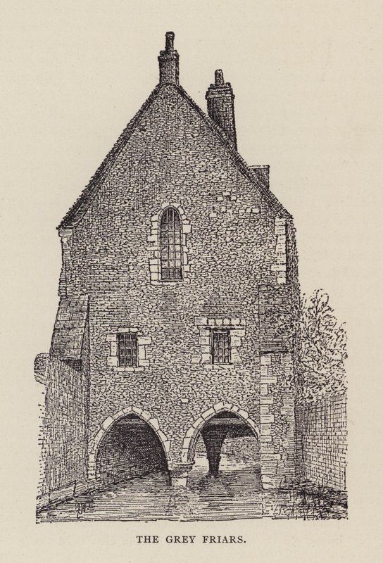 Canterbury: The Grey Friars (litho) بواسطة مدرسة اللغة الإنجليزية