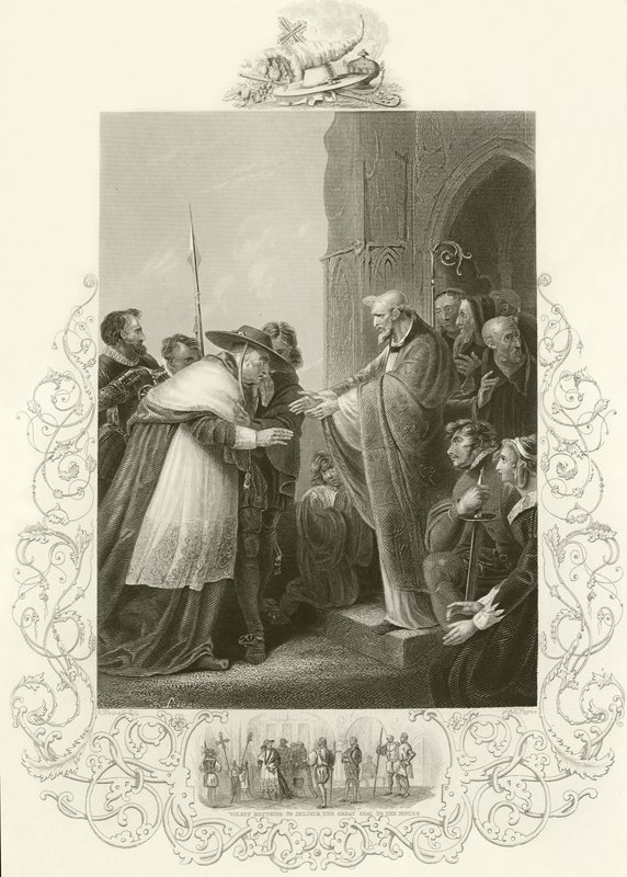 دخول الكاردينال Wolsey دير ليستر بواسطة مدرسة اللغة الإنجليزية