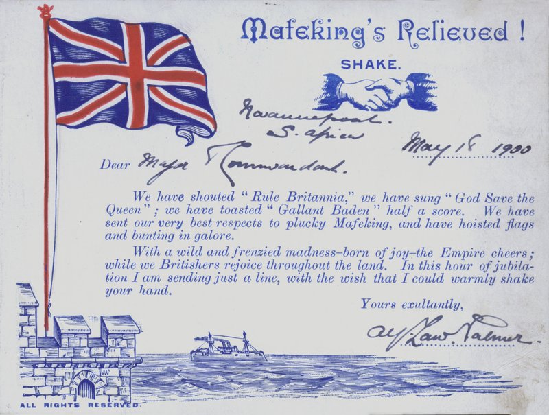 Celebrating the Relief of Mafeking, South Africa, Boer War بواسطة مدرسة اللغة الإنجليزية