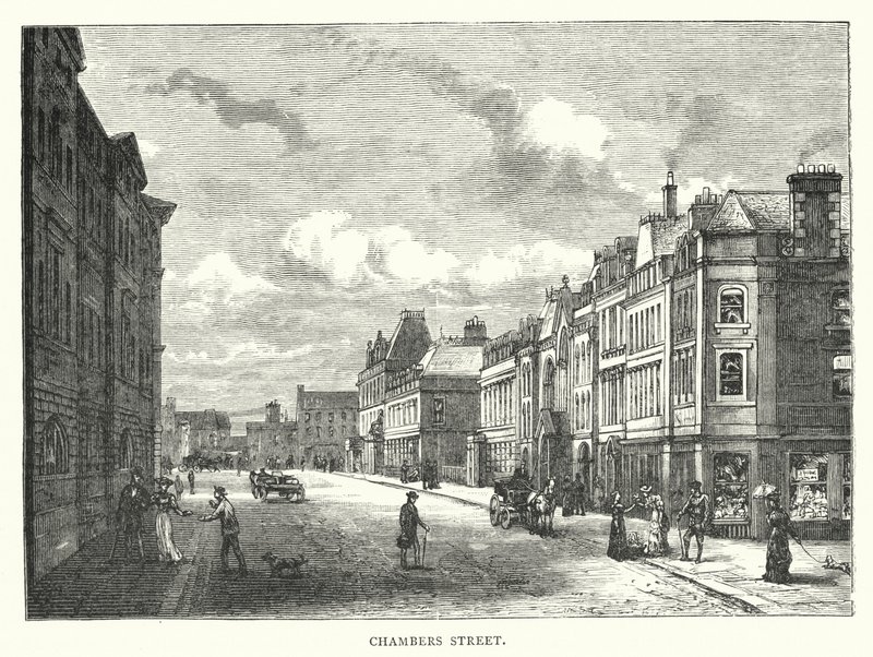 Chambers Street (engraving) بواسطة مدرسة اللغة الإنجليزية