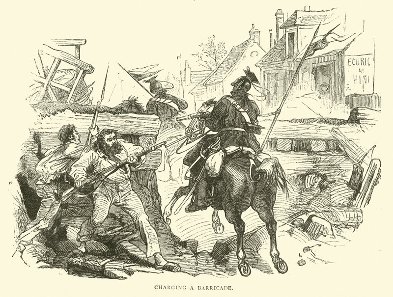 شحن حاجز ، أكتوبر 1870 بواسطة مدرسة اللغة الإنجليزية