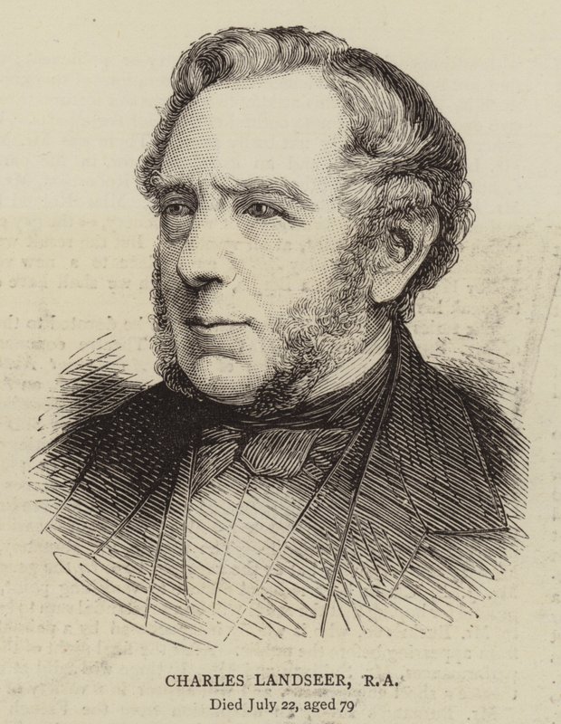 Charles Landseer, RA (engraving) بواسطة مدرسة اللغة الإنجليزية