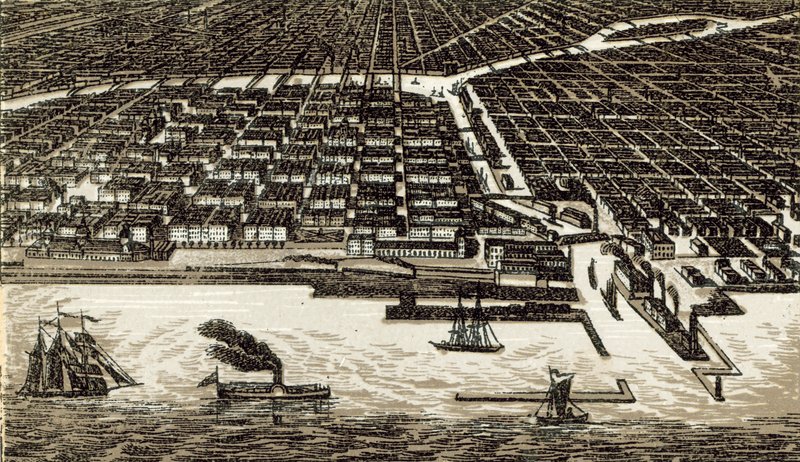 Chicago (litho) بواسطة مدرسة اللغة الإنجليزية