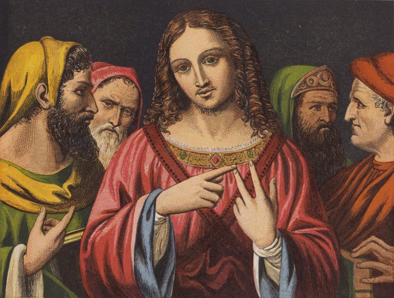 المسيح والأطباء اليهود (كروموليثو) بواسطة مدرسة اللغة الإنجليزية